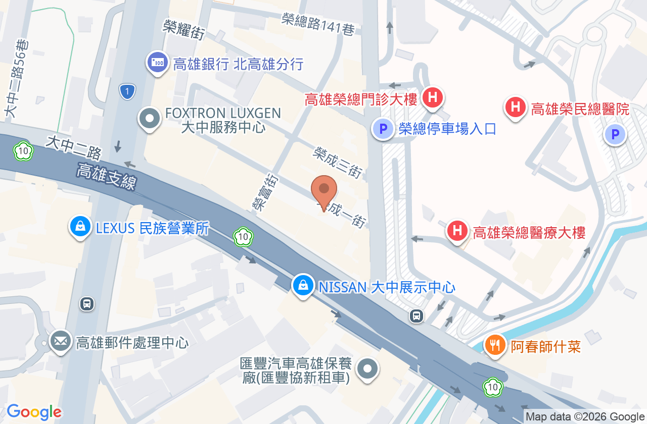 榮景中醫診所 位置地圖
