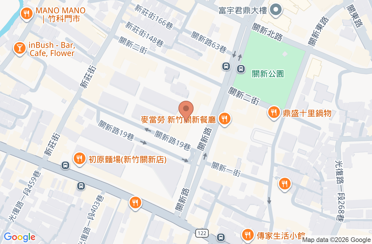 翰醫堂關新中醫診所 位置地圖