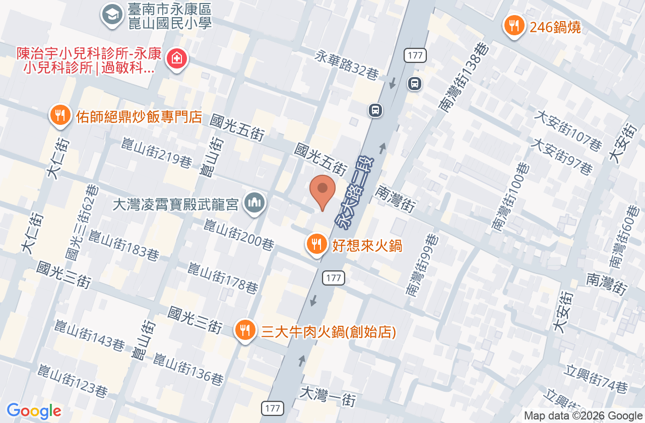 劉俊良中醫診所 位置地圖