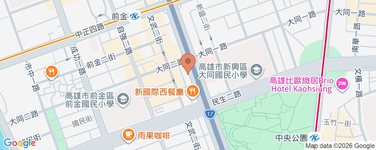高雄防癌醫療財團法人 位置地圖
