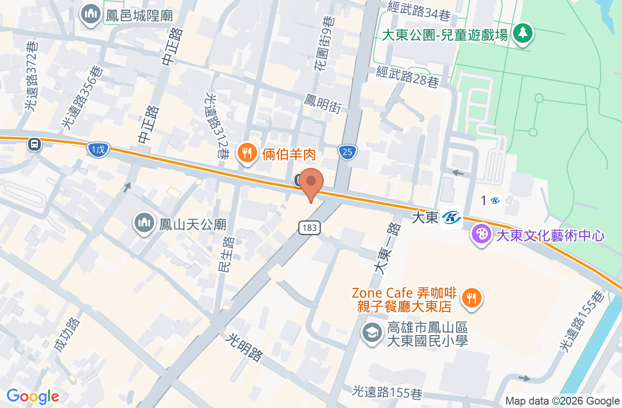 Abc鳳山牙醫診所 位置地圖