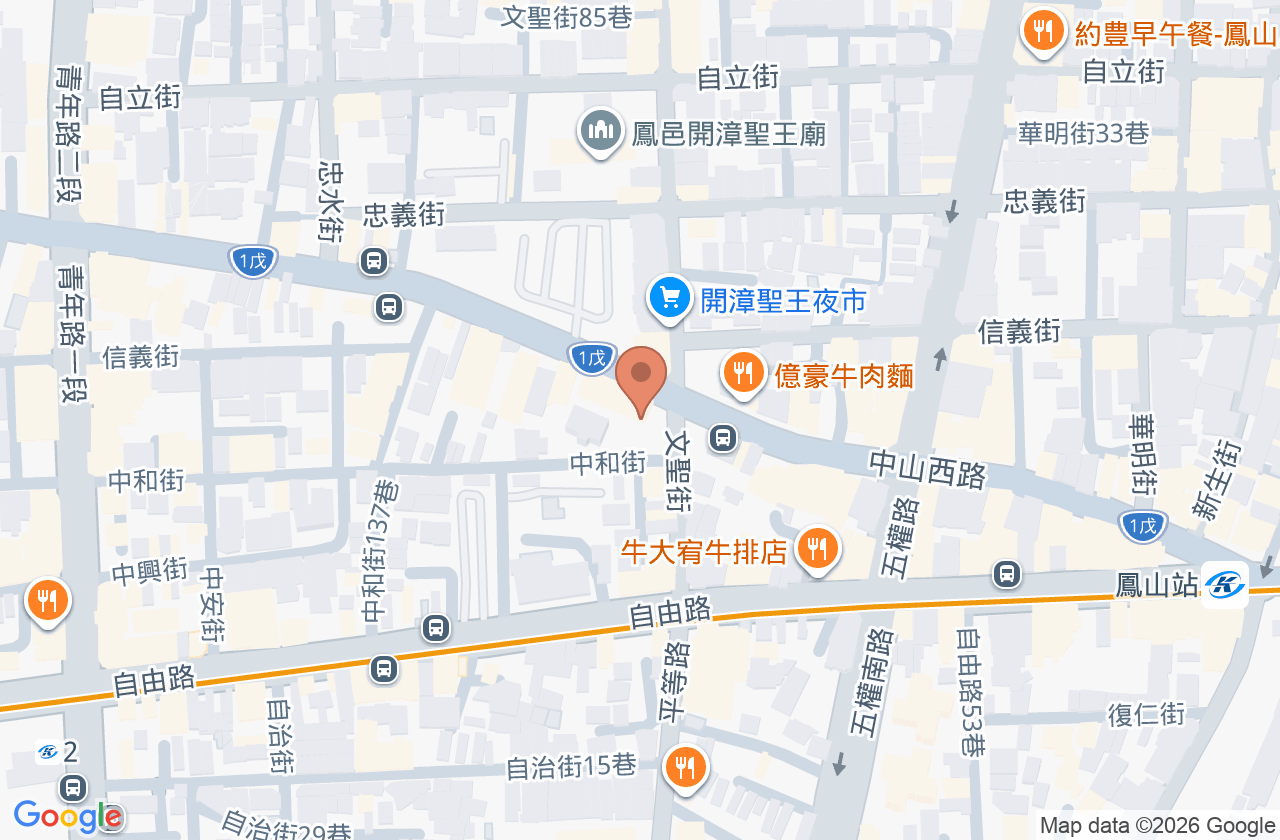 鳳山精品牙醫診所 位置地圖