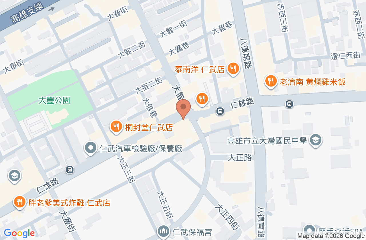 仁文美學牙醫診所 位置地圖
