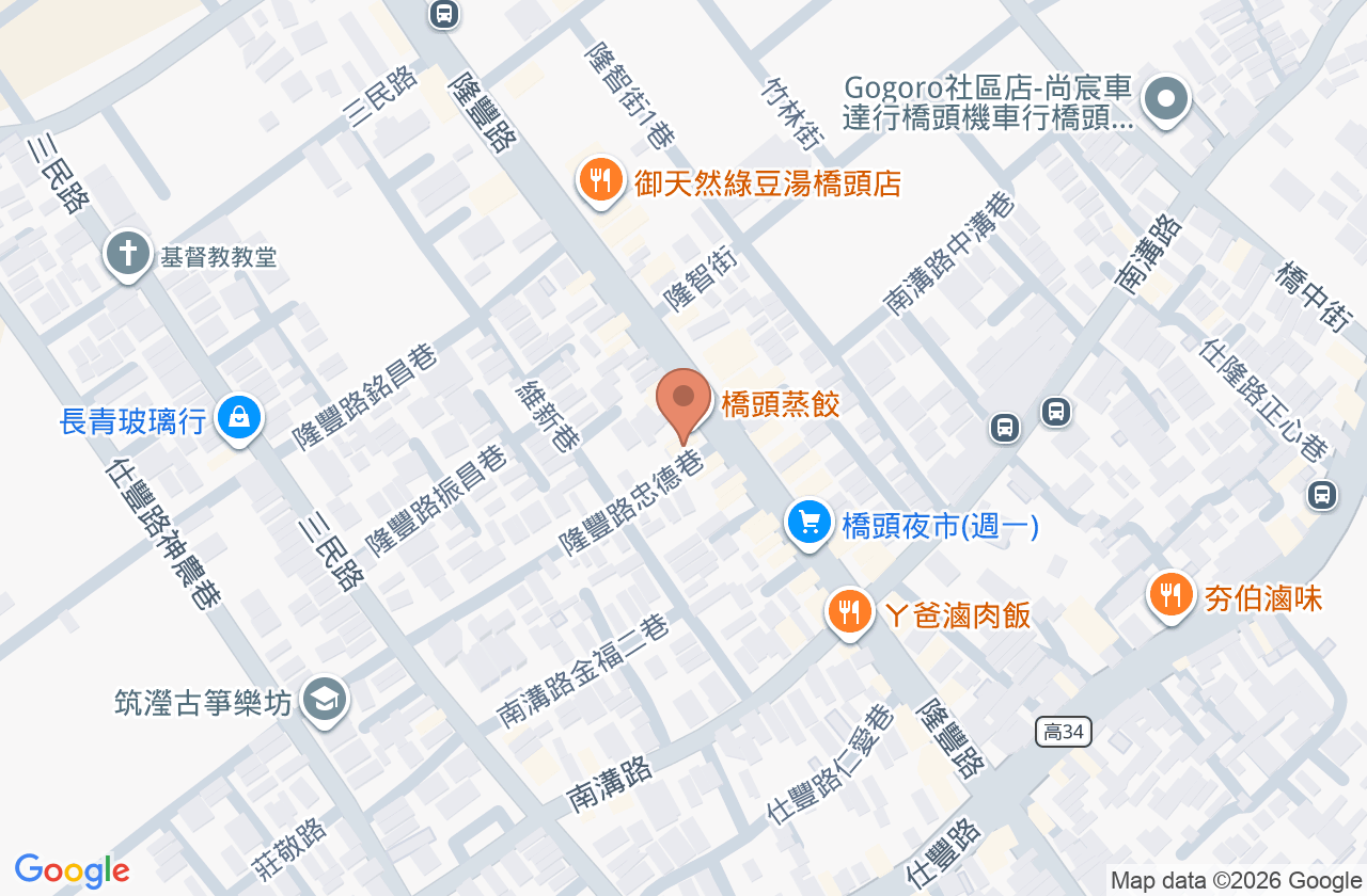 福橋牙醫診所 位置地圖
