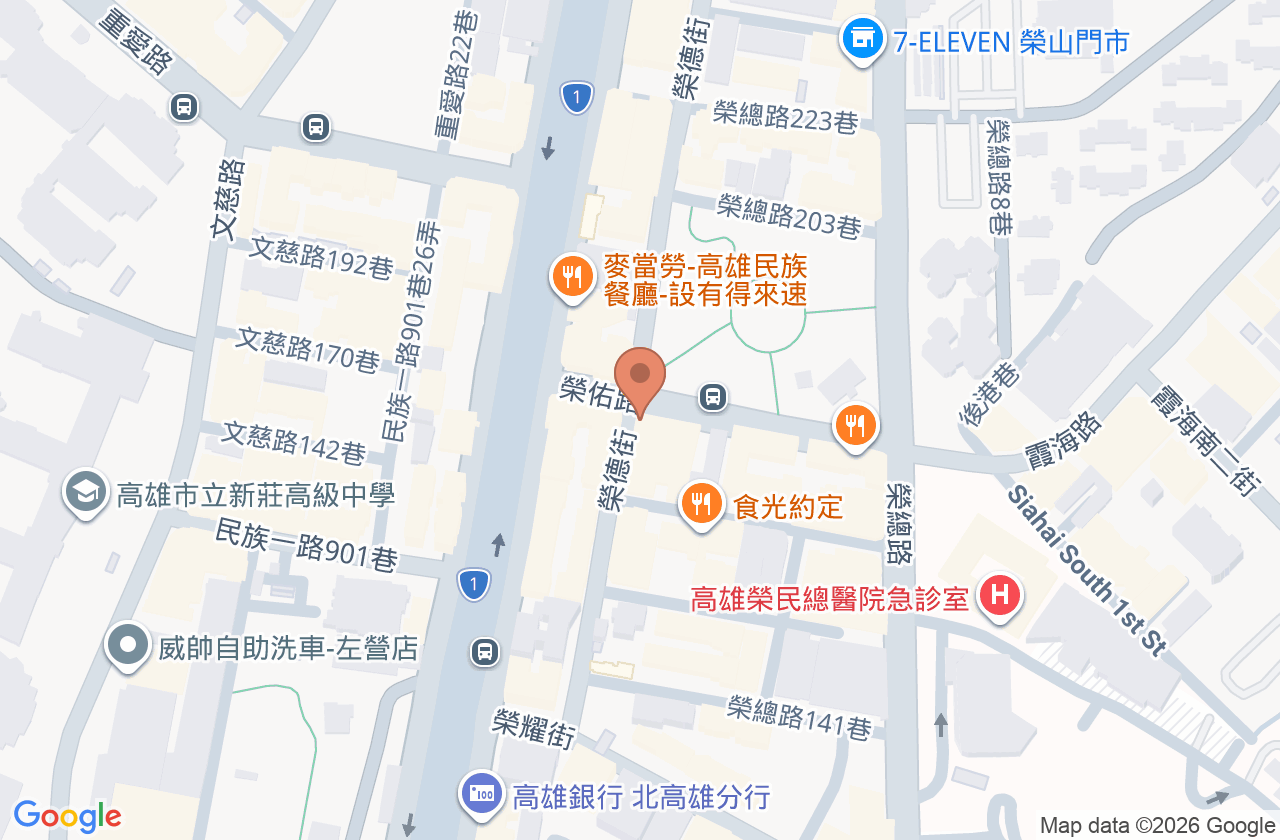 左營雅德思牙醫診所 位置地圖