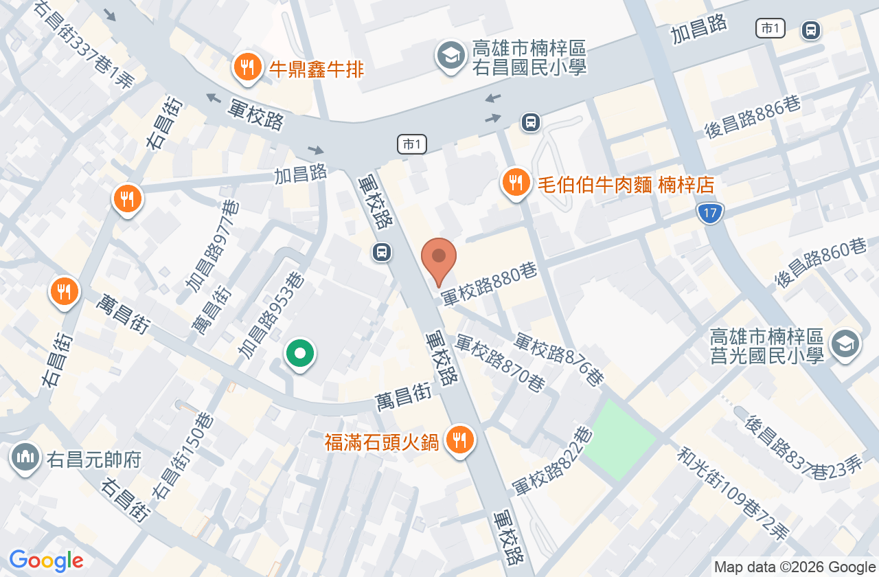 豐田右昌牙醫診所 位置地圖