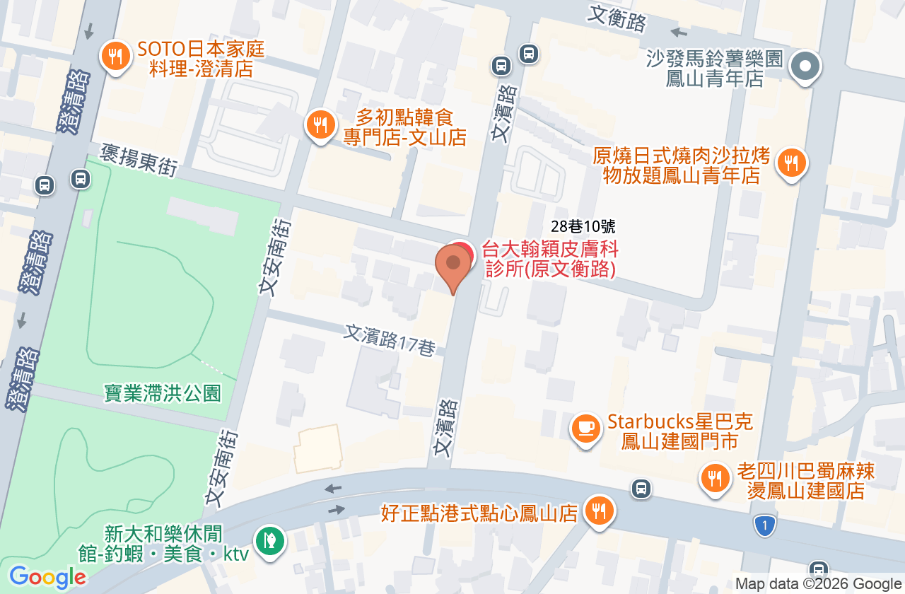 璞美牙醫診所 位置地圖