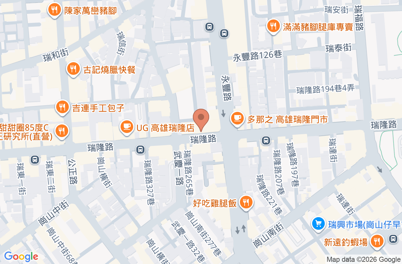 瑞隆牙醫診所 位置地圖