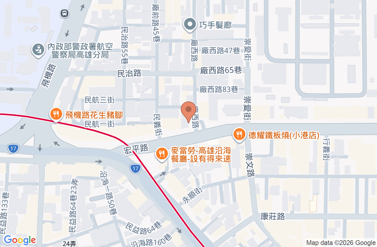 Abc小港牙醫診所 位置地圖
