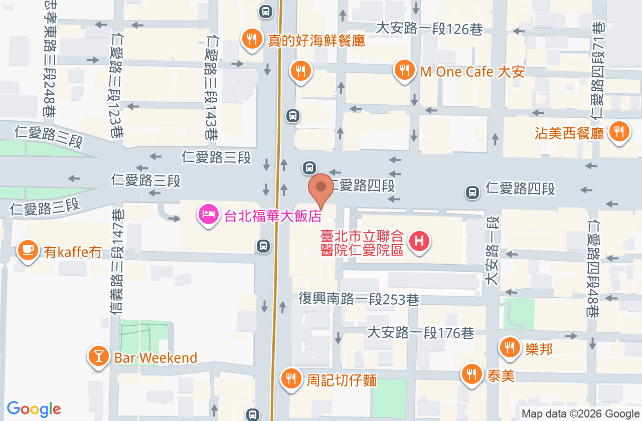 敦南牙醫聯合診所 位置地圖