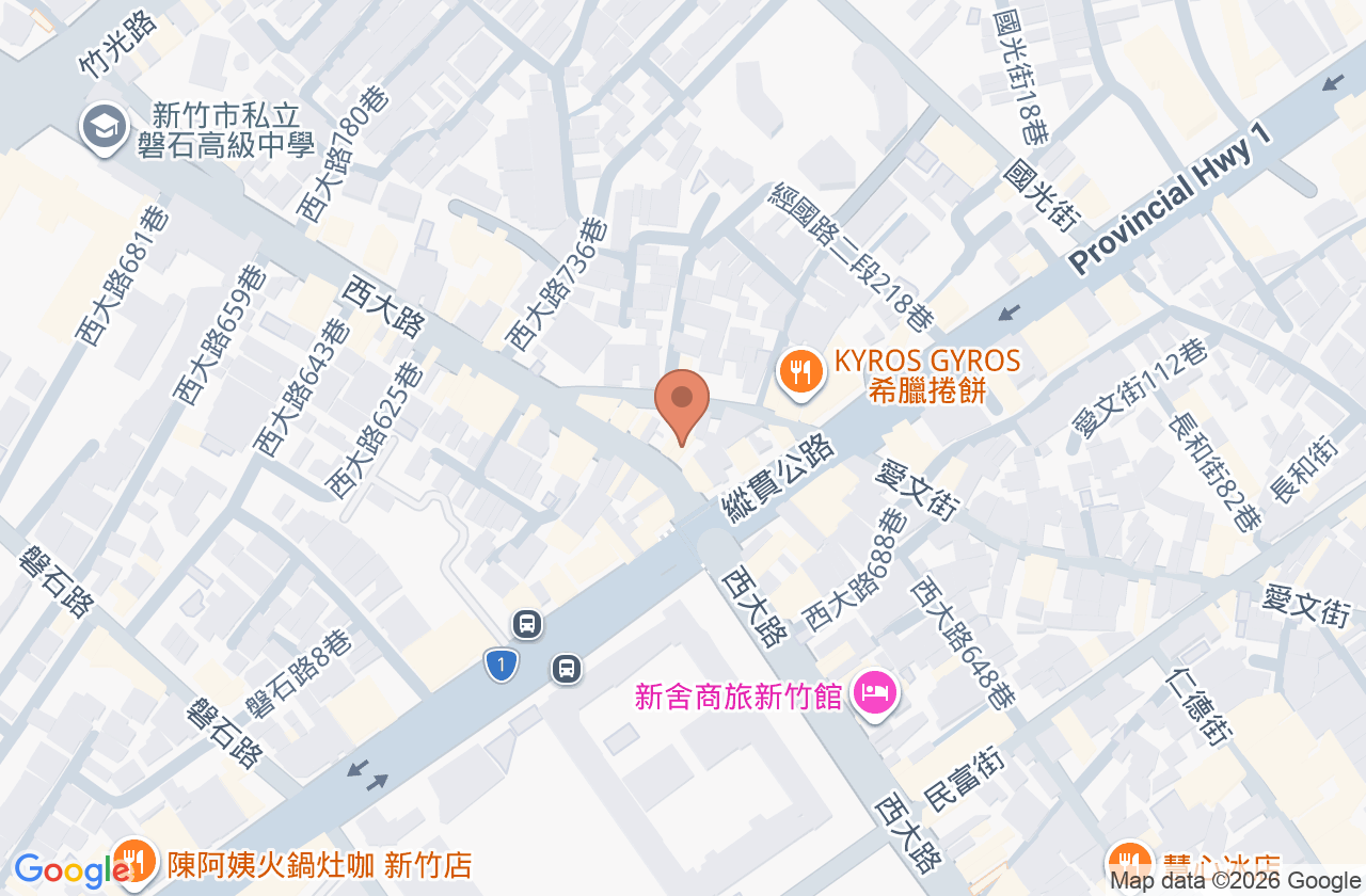 翰霖牙醫診所 位置地圖