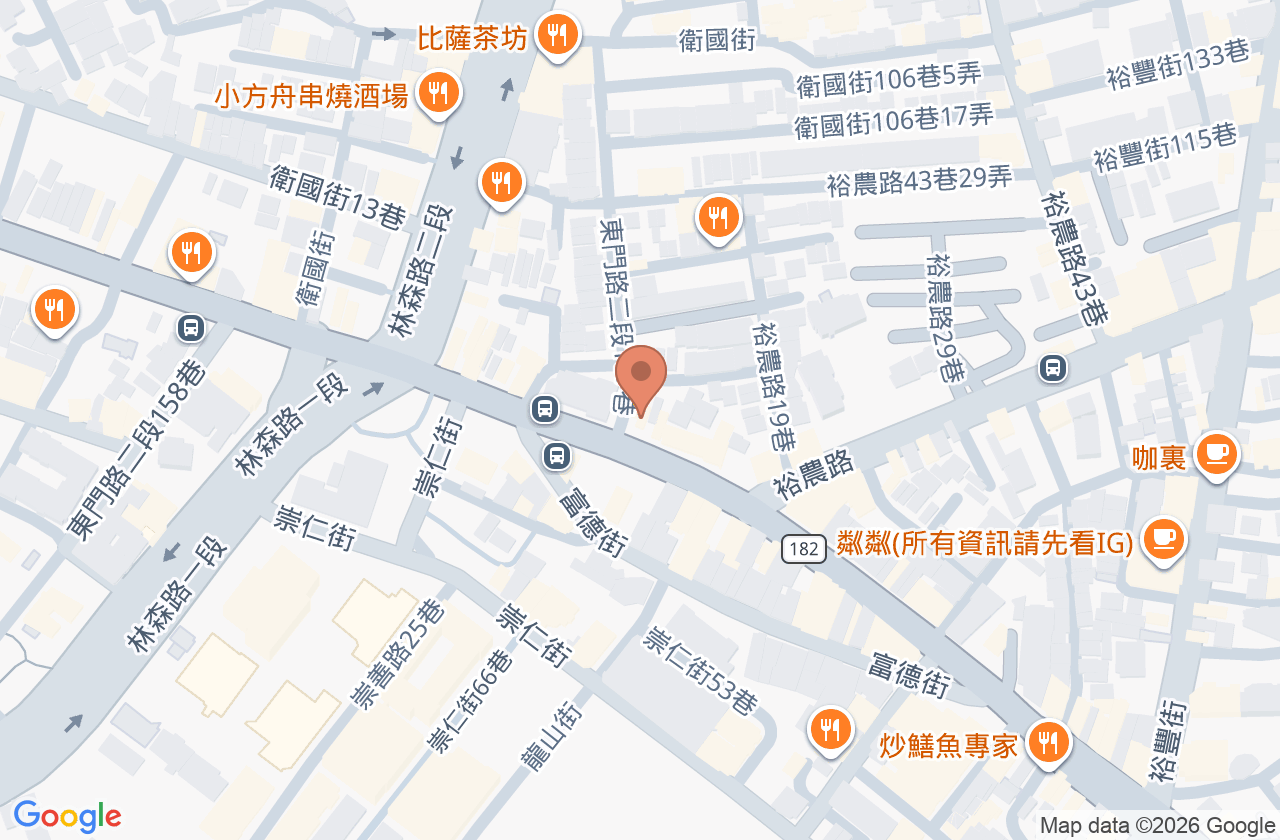 蕭牙醫診所 位置地圖