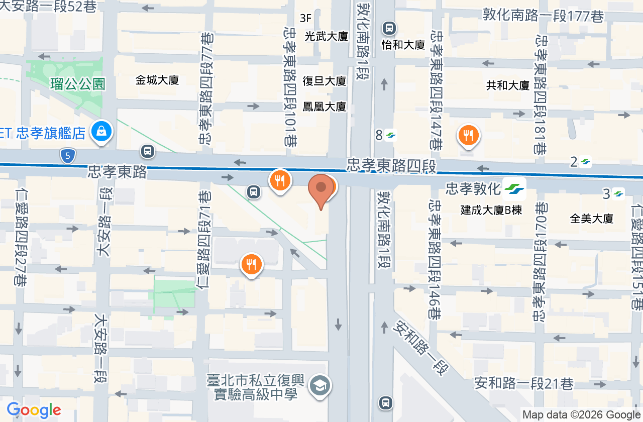 舒麗爾牙醫診所 位置地圖