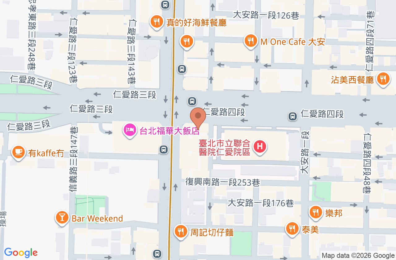 台北亞緻牙醫診所 位置地圖