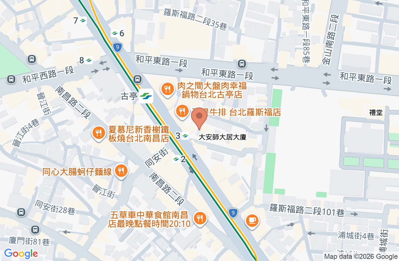 羅福牙醫診所 位置地圖