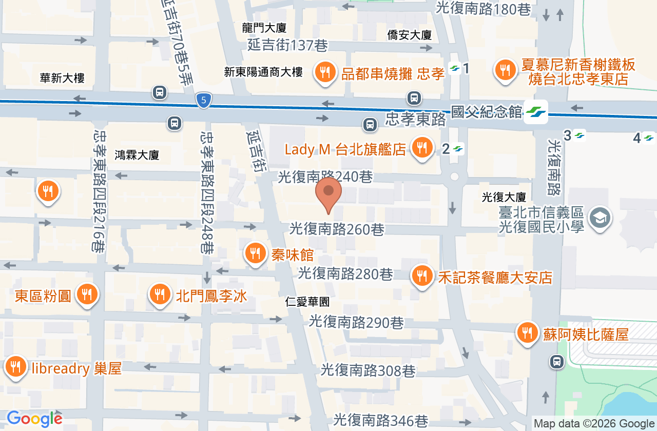 唯芯大安美學牙醫診所 位置地圖