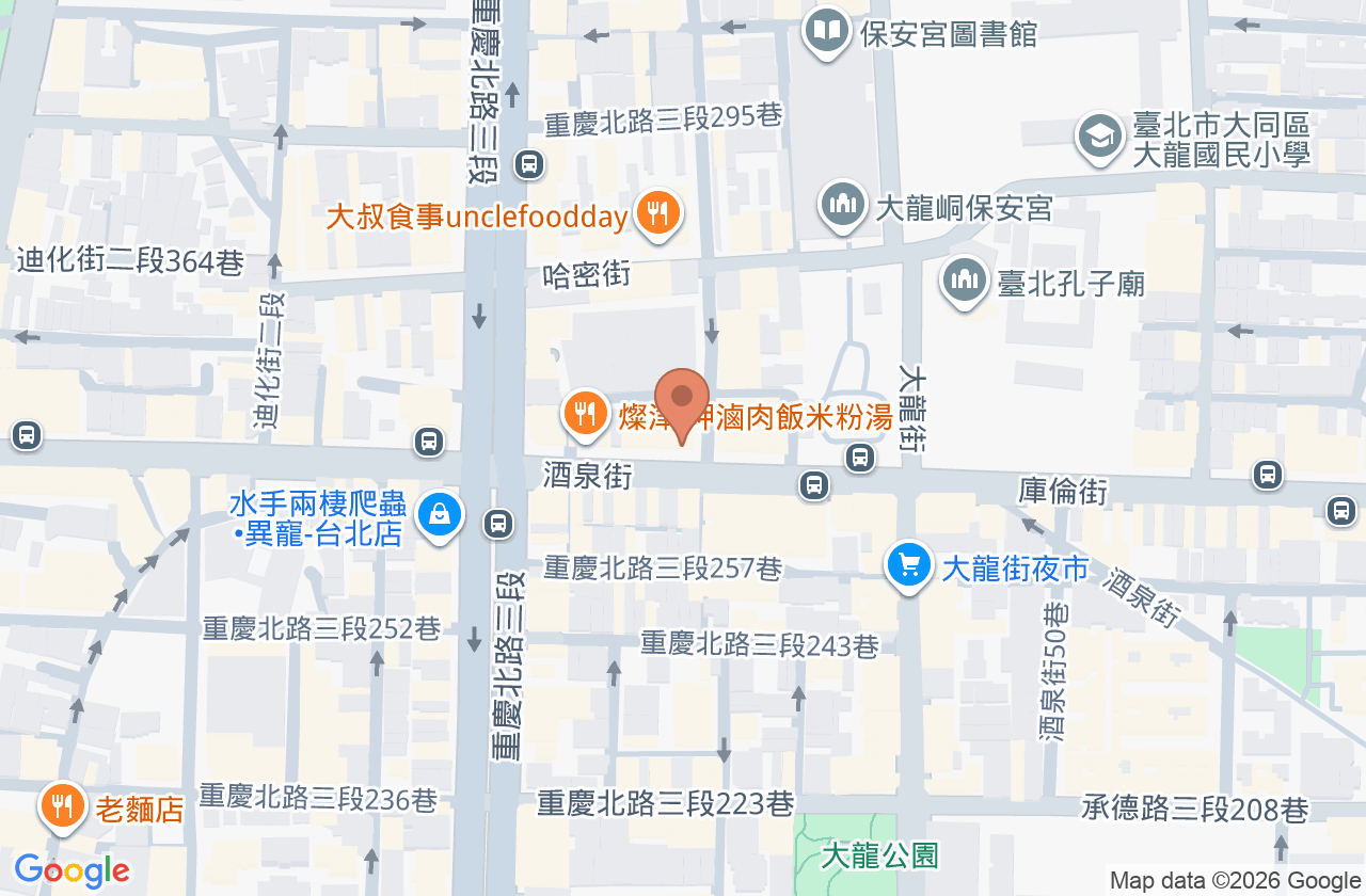 圓山長麗牙醫診所 位置地圖