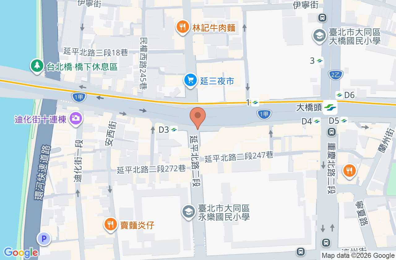 大同時光美牙醫診所 位置地圖