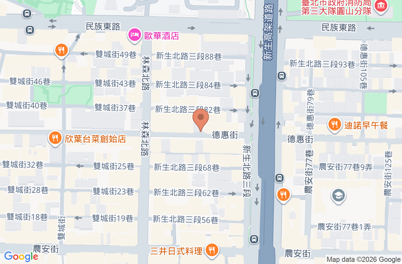 德惠牙醫診所 位置地圖