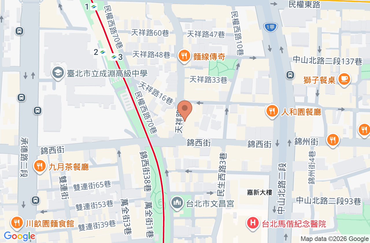 天籟牙醫診所 位置地圖