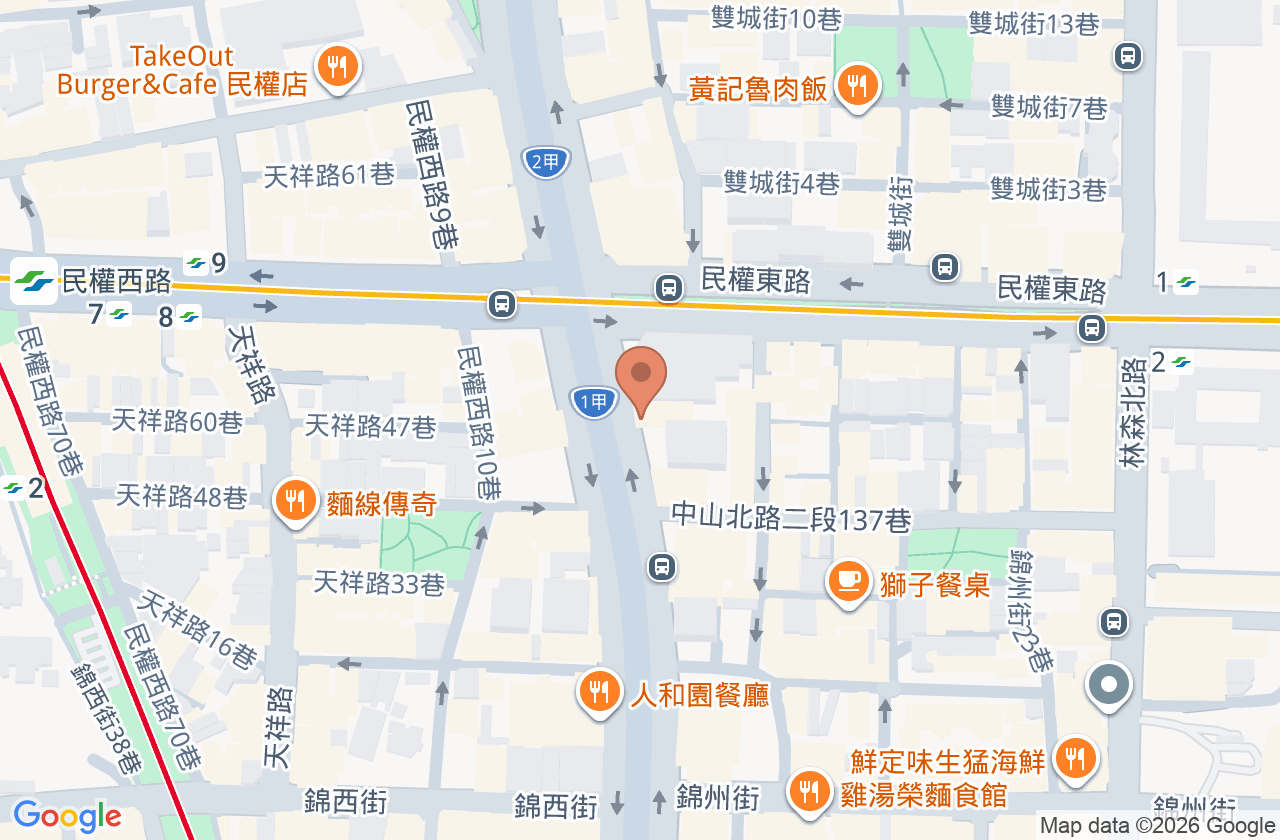 旭恩牙醫診所 位置地圖