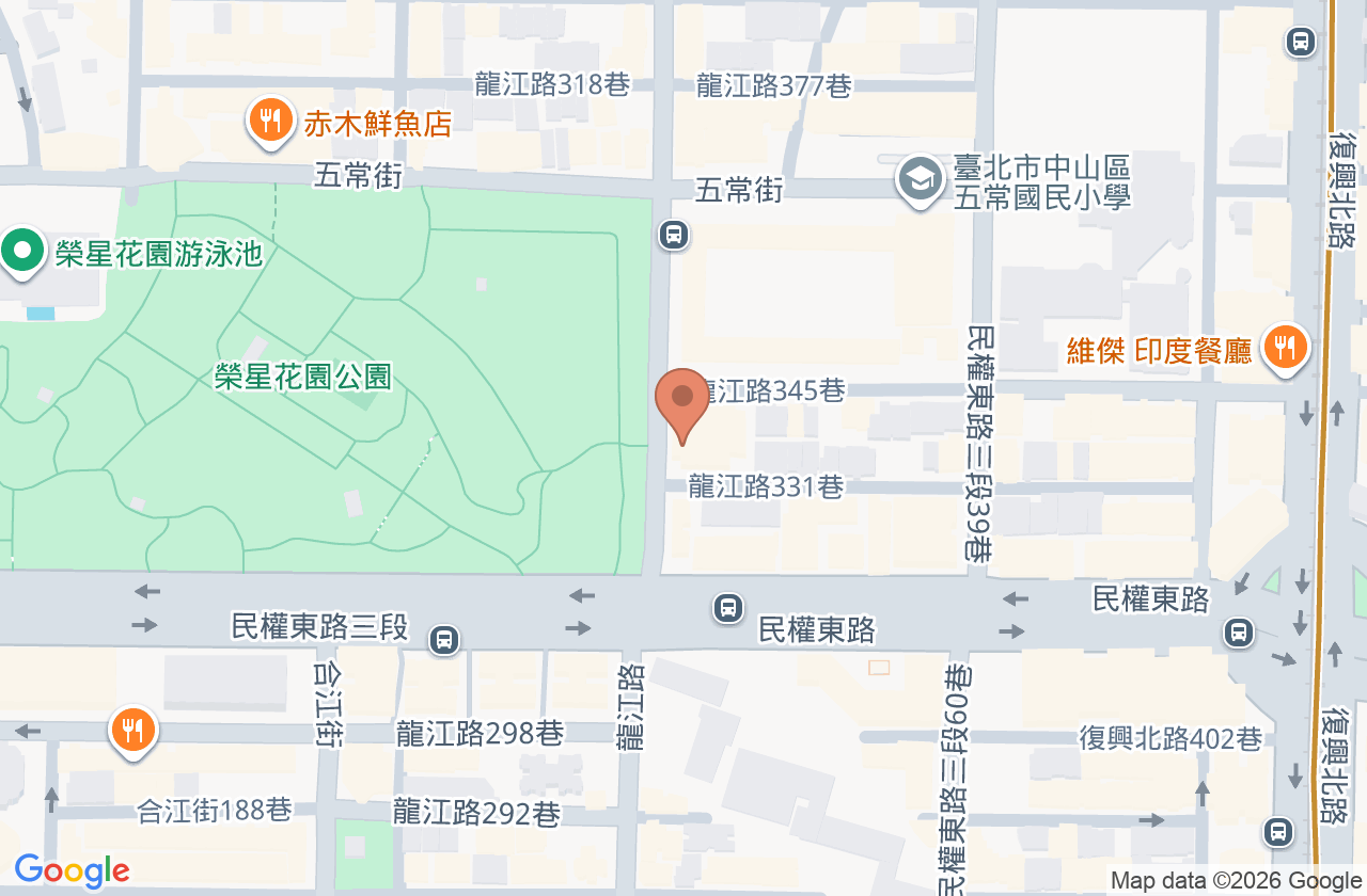 榮星龍江牙醫診所 位置地圖