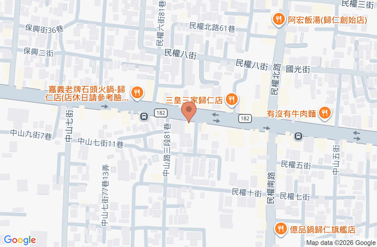 尚上牙醫診所 位置地圖