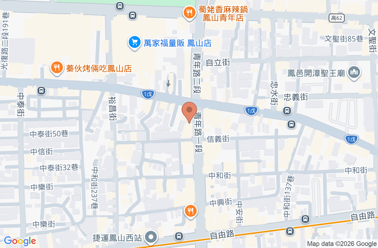 鳳屏牙醫診所 位置地圖