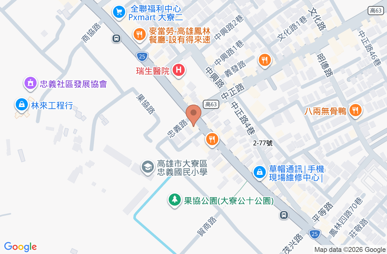 真善美牙醫診所 位置地圖