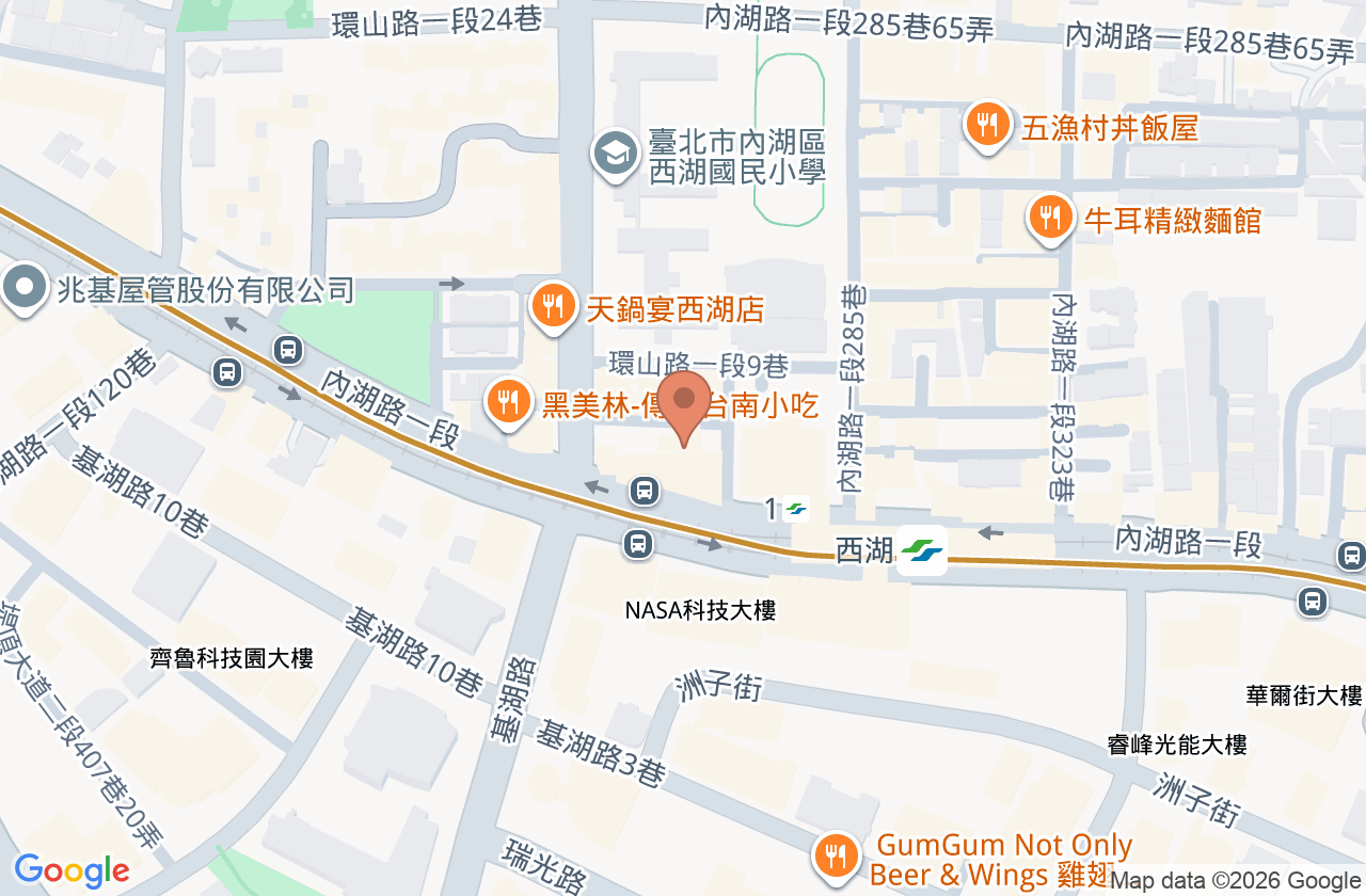 西湖牙醫診所 位置地圖
