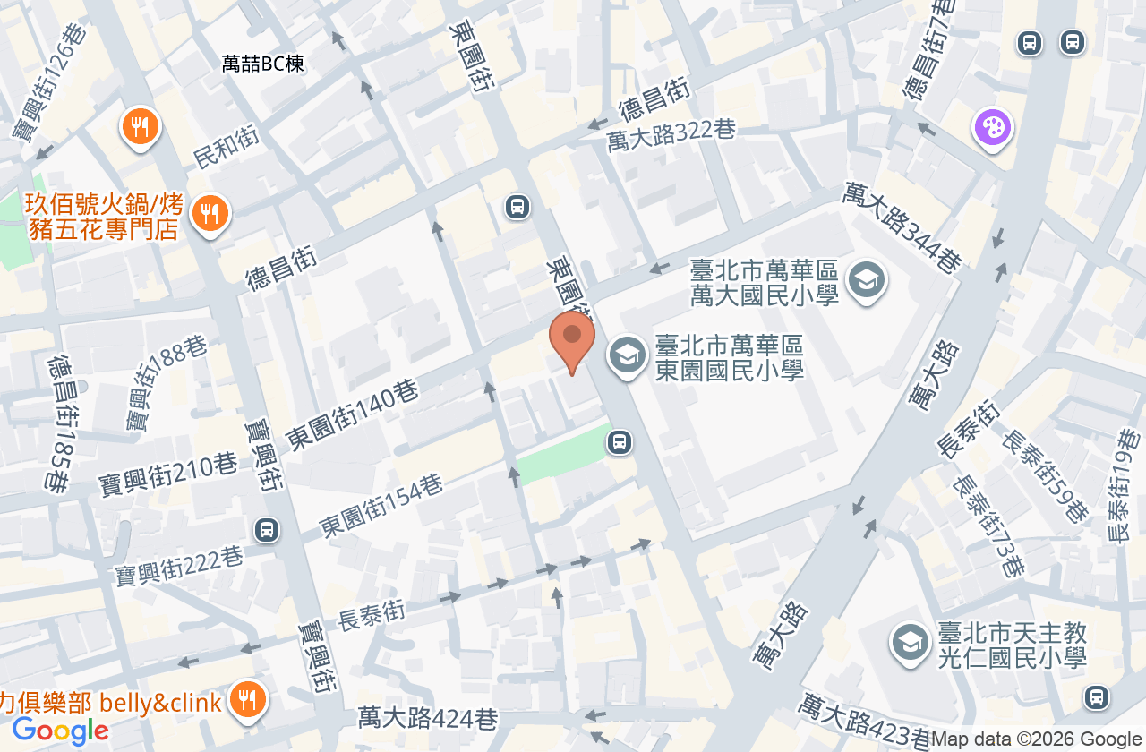 臺北市立聯合醫院附設萬華門診部 位置地圖