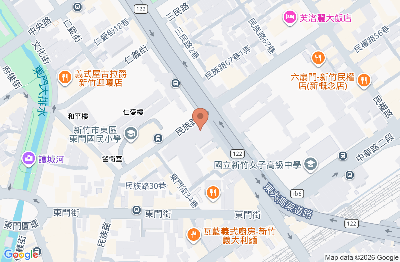 新竹市東區衛生所 位置地圖