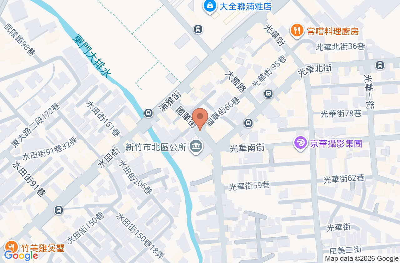 新竹市北區衛生所 位置地圖
