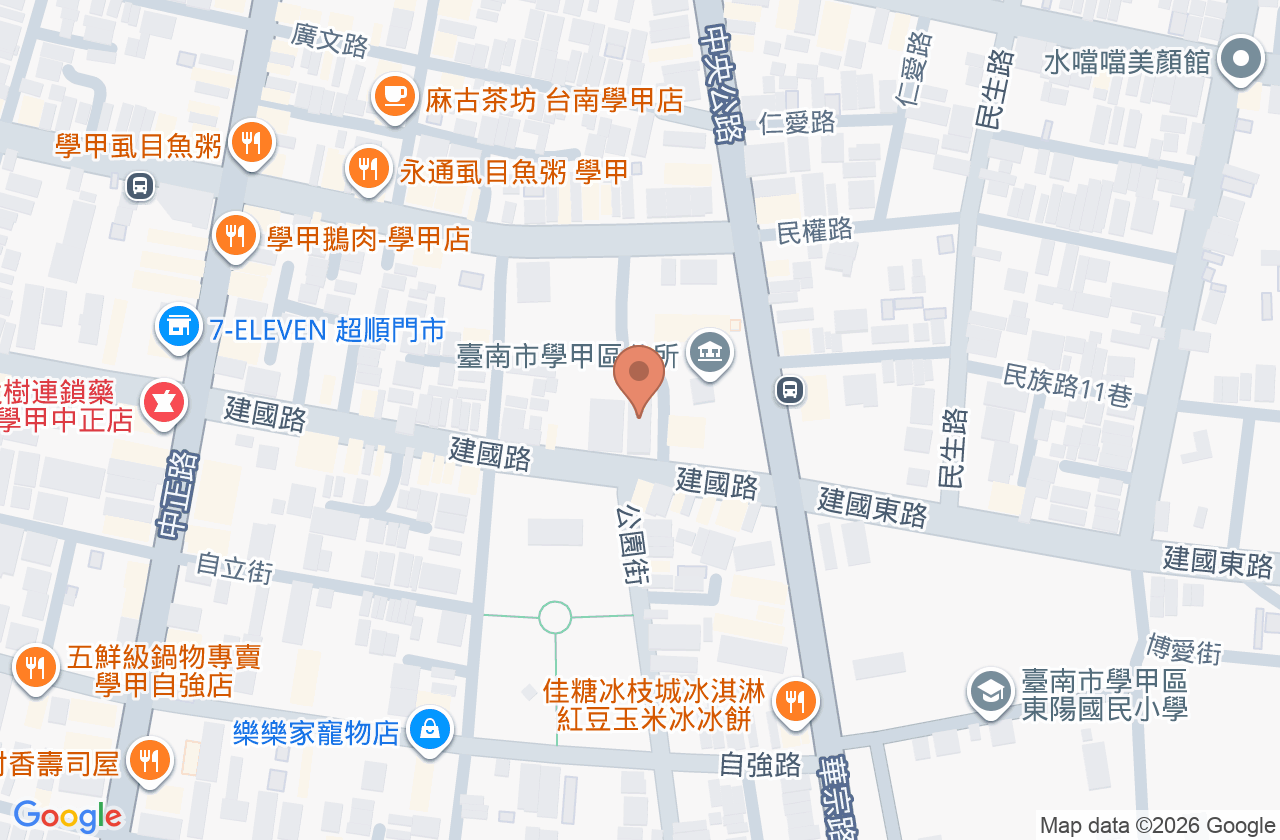 臺南市學甲區衛生所 位置地圖