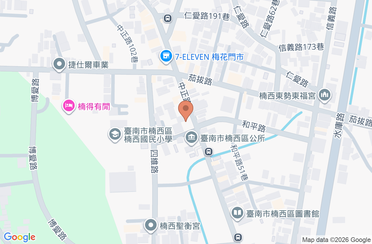 臺南市楠西區衛生所 位置地圖