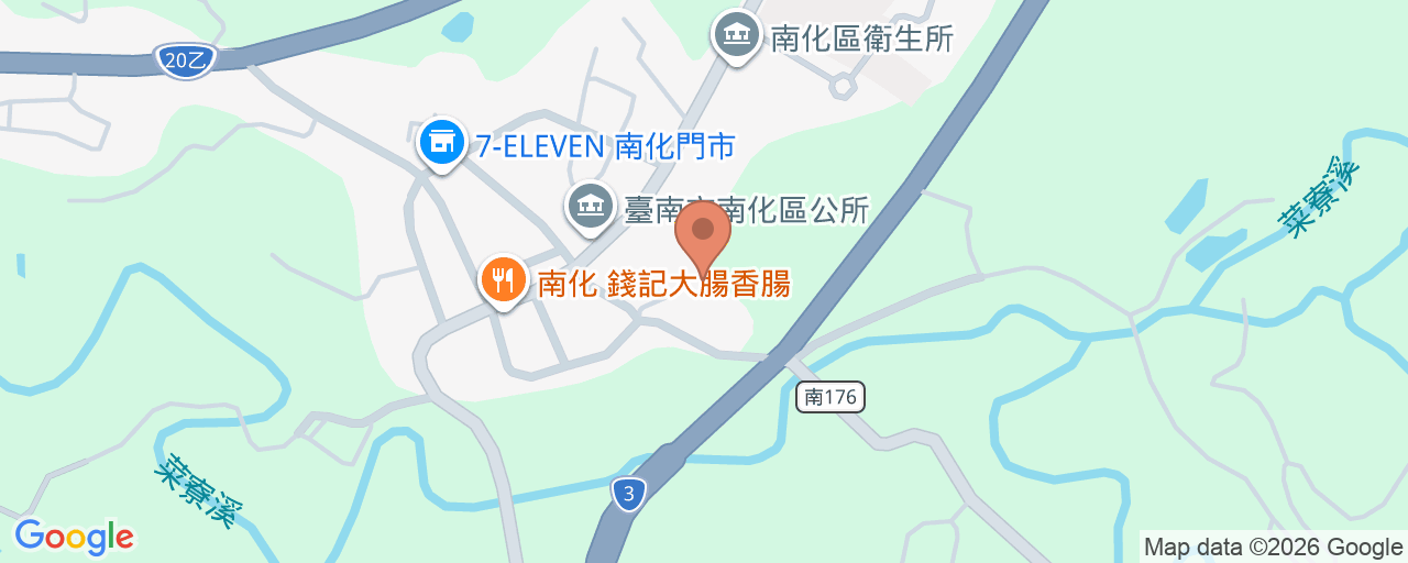臺南市南化區衛生所 位置地圖