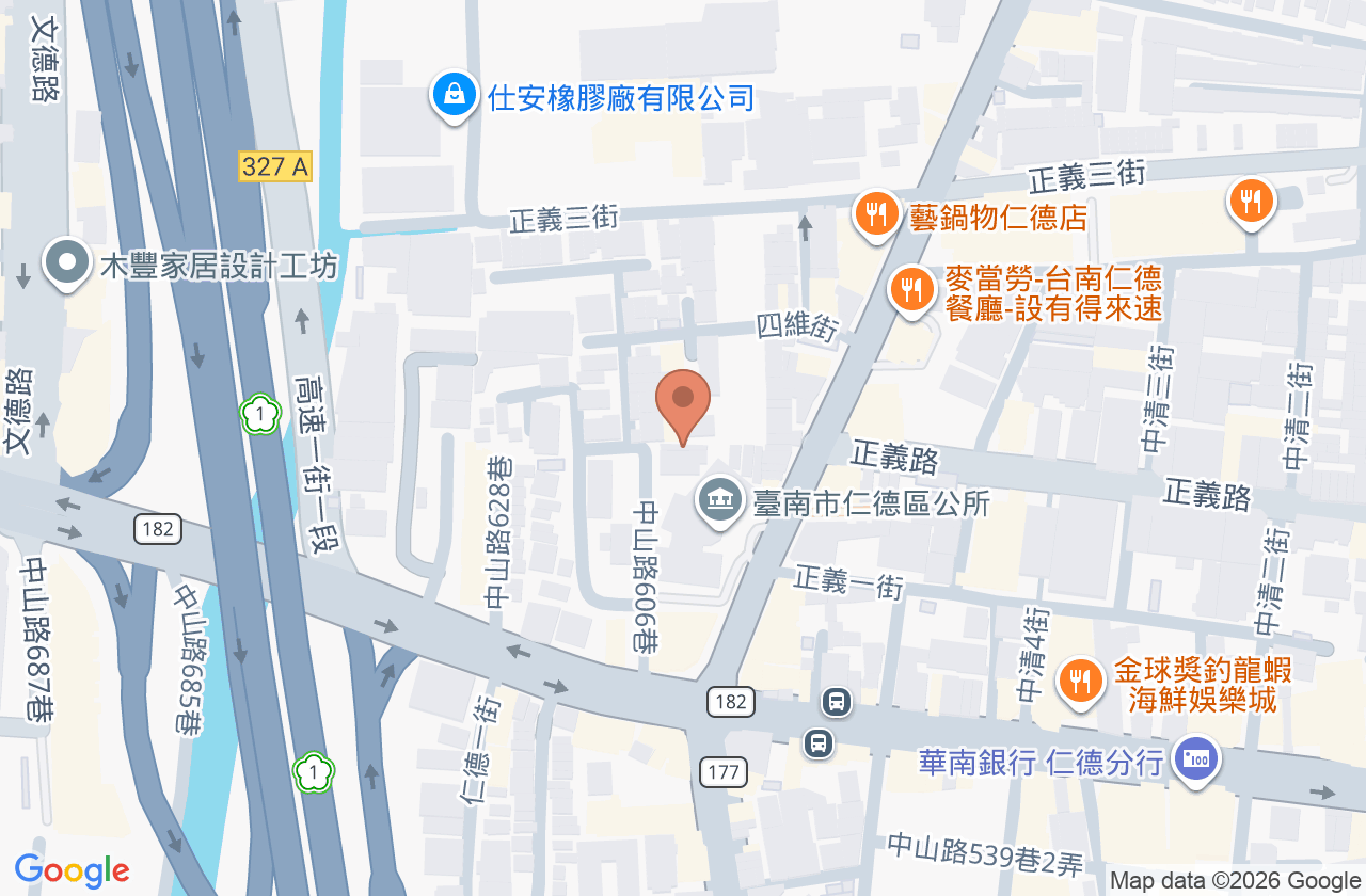 臺南市仁德區衛生所 位置地圖