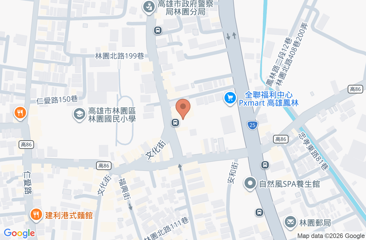 高雄市林園區衛生所 位置地圖