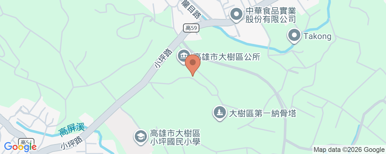 高雄市大樹區衛生所 位置地圖