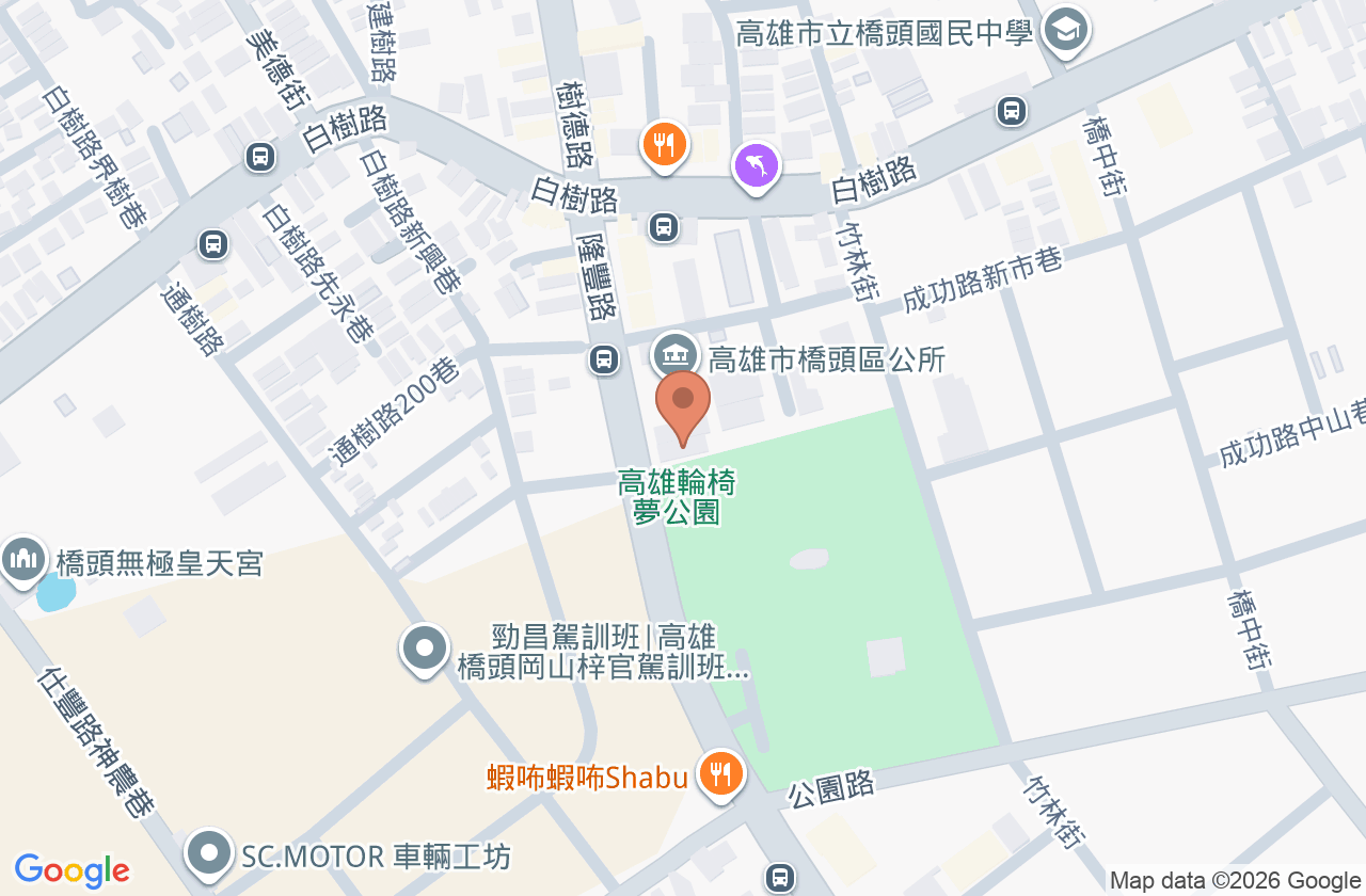 高雄市橋頭區衛生所 位置地圖