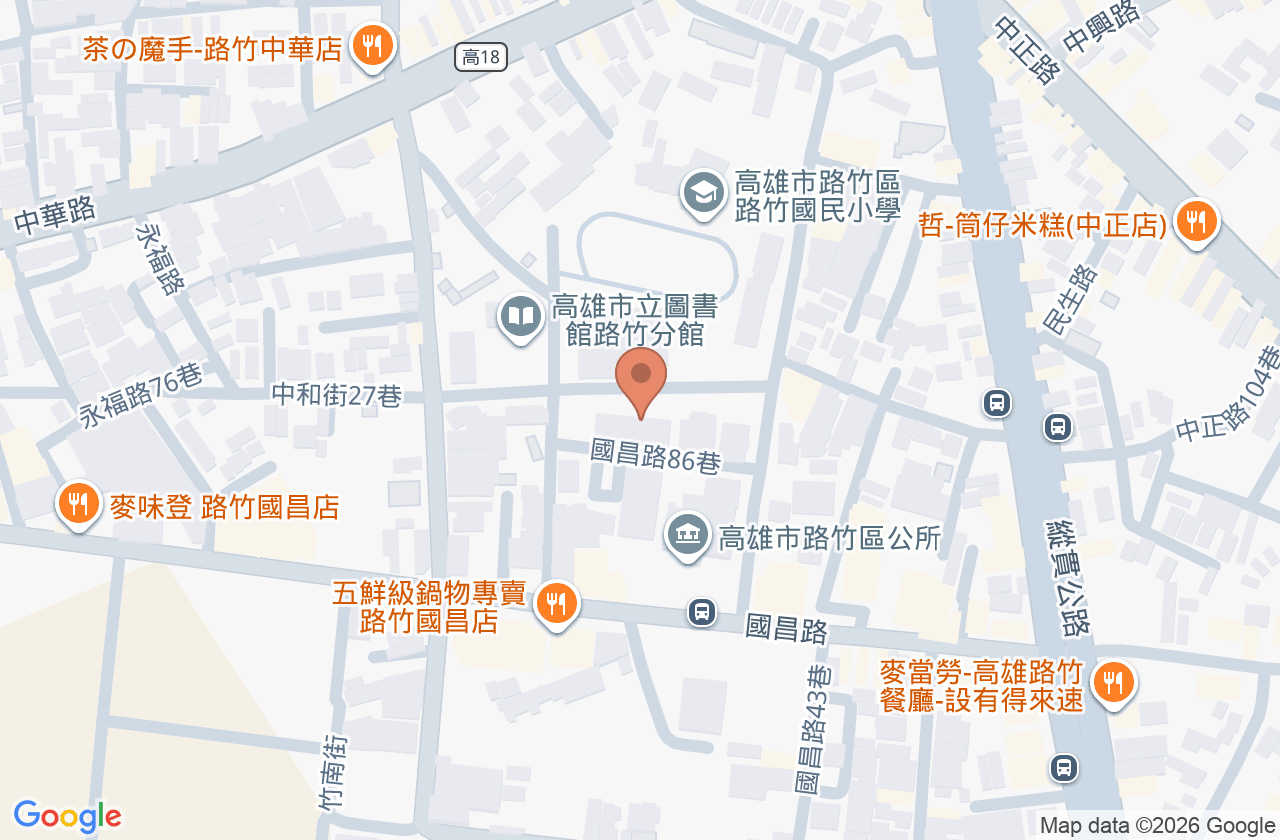 高雄市路竹區衛生所 位置地圖