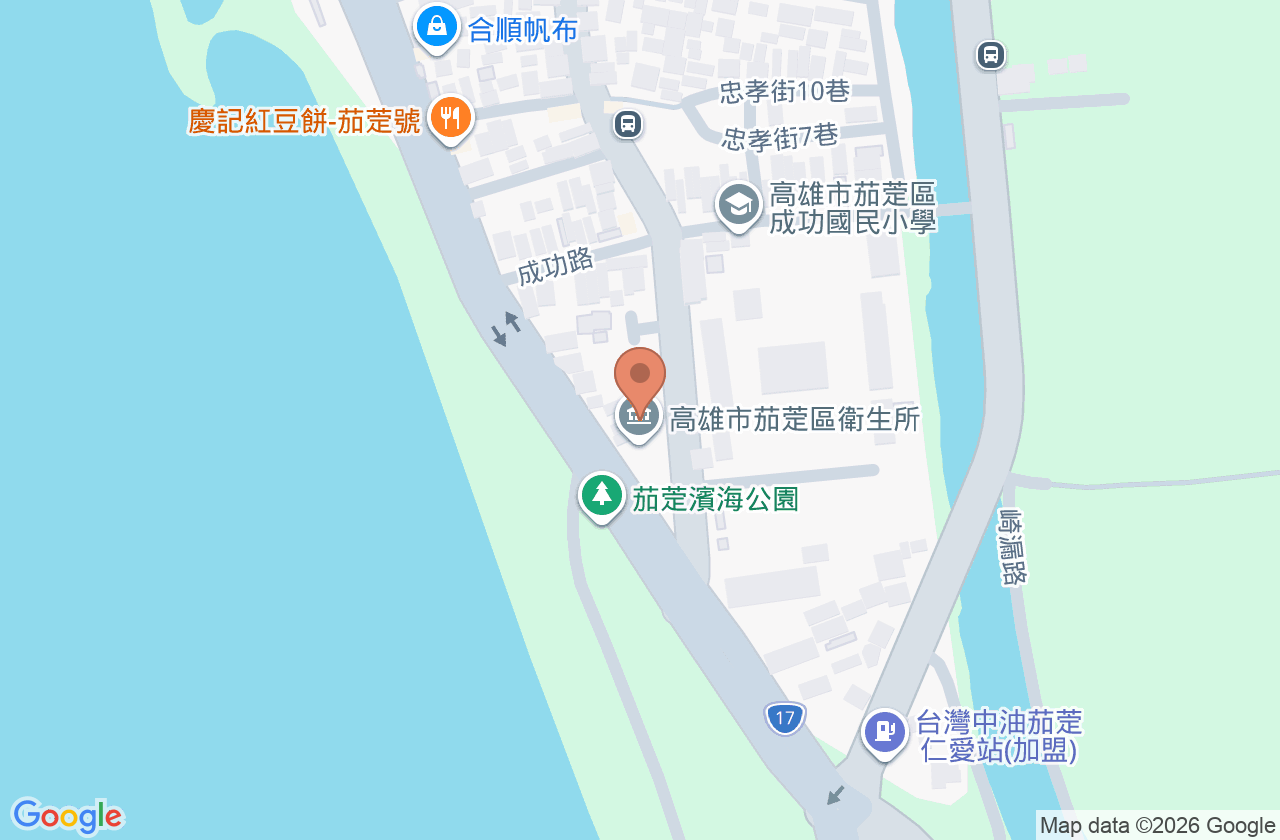 高雄市茄萣區衛生所 位置地圖