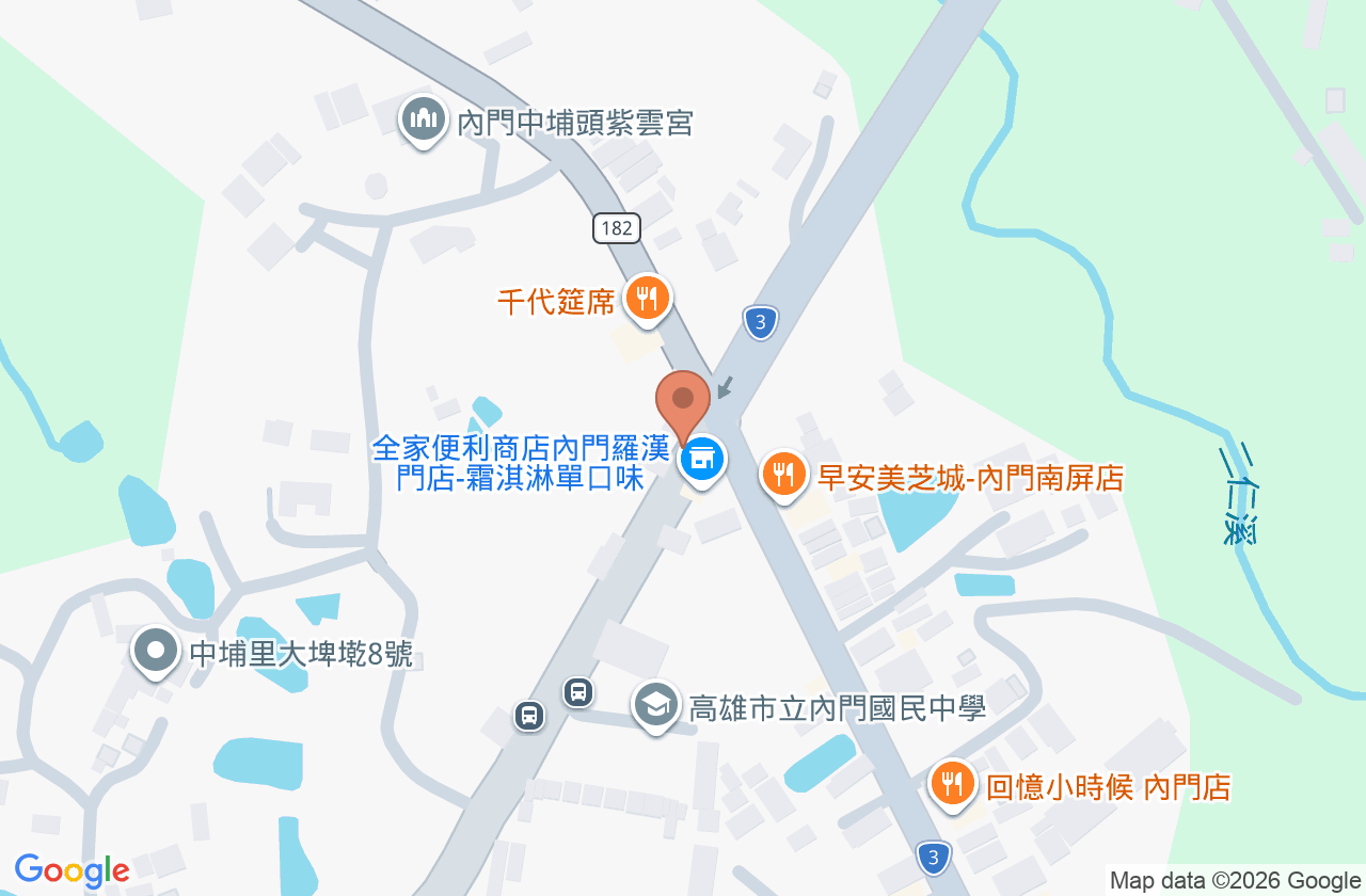 高雄市內門區衛生所 位置地圖