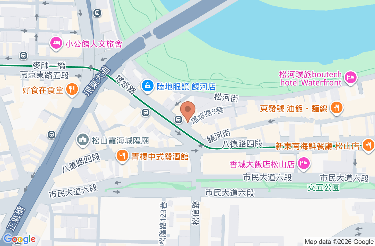 饒河牙醫診所 位置地圖