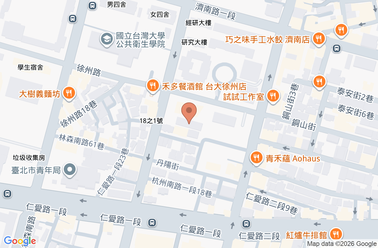 國軍台北門診中心附設民眾診療服務處 位置地圖