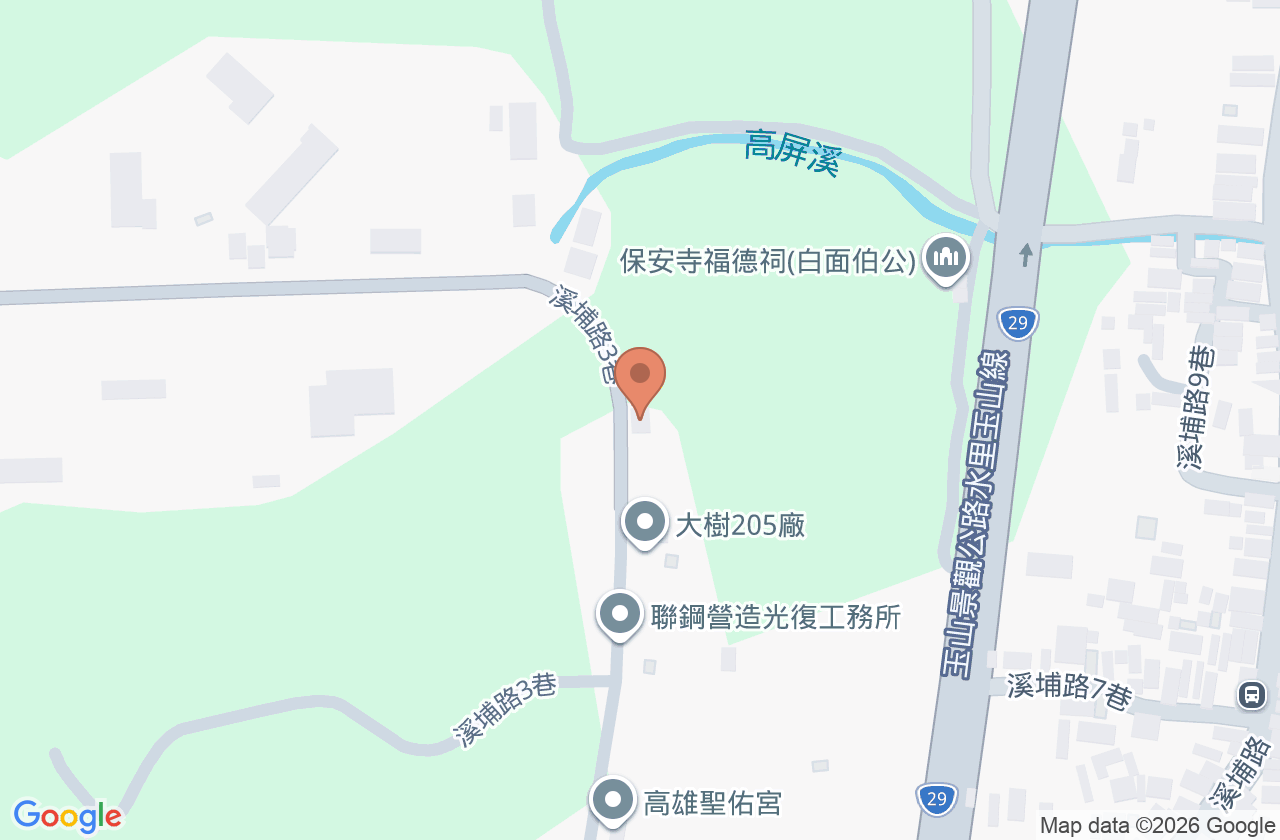國防部軍備局生產製造中心第二0五廠溪埔廠區醫務室 位置地圖