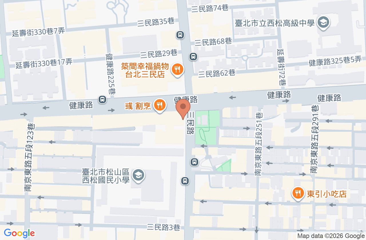 松山信合美眼科診所 位置地圖