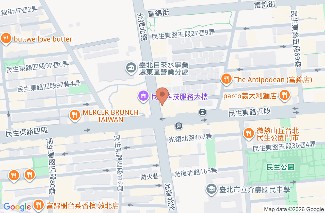 安德復復健專科診所 位置地圖
