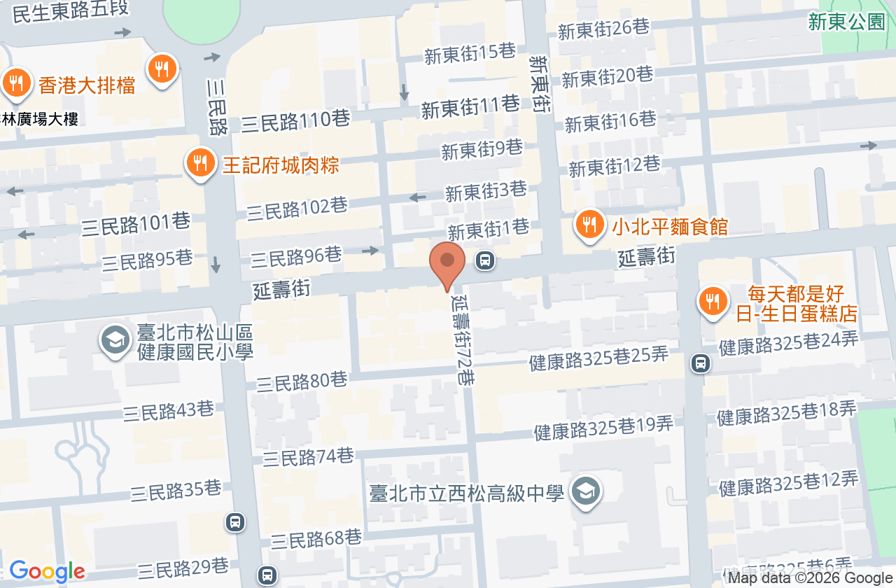 延壽耳鼻喉科診所 位置地圖