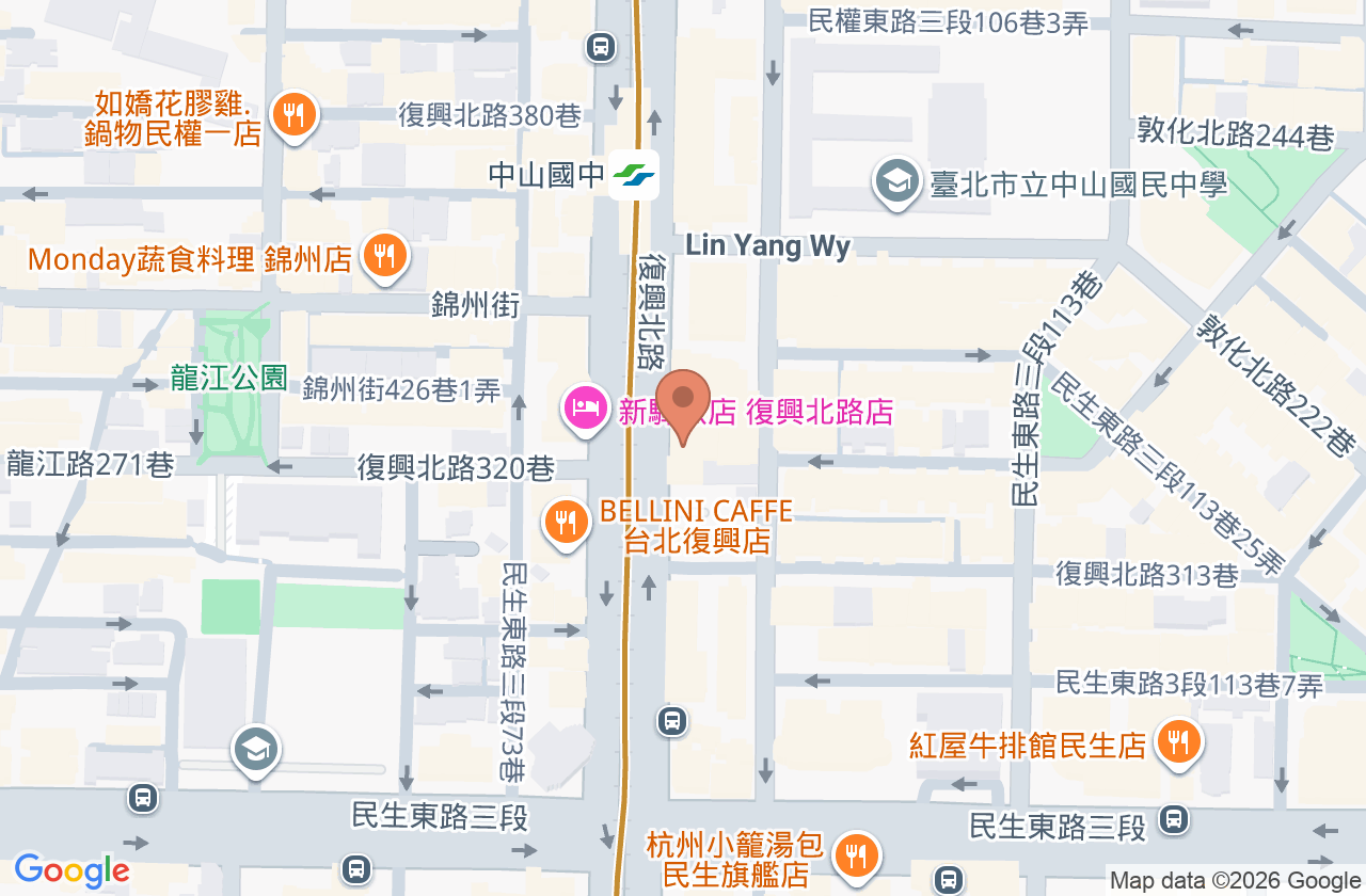 梵雅康健診所 位置地圖